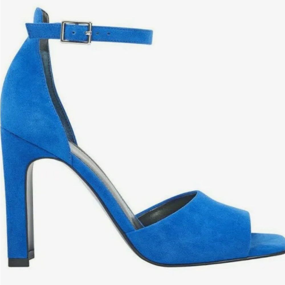 MARC FISHER blue suede MILKORA heels size 8.5